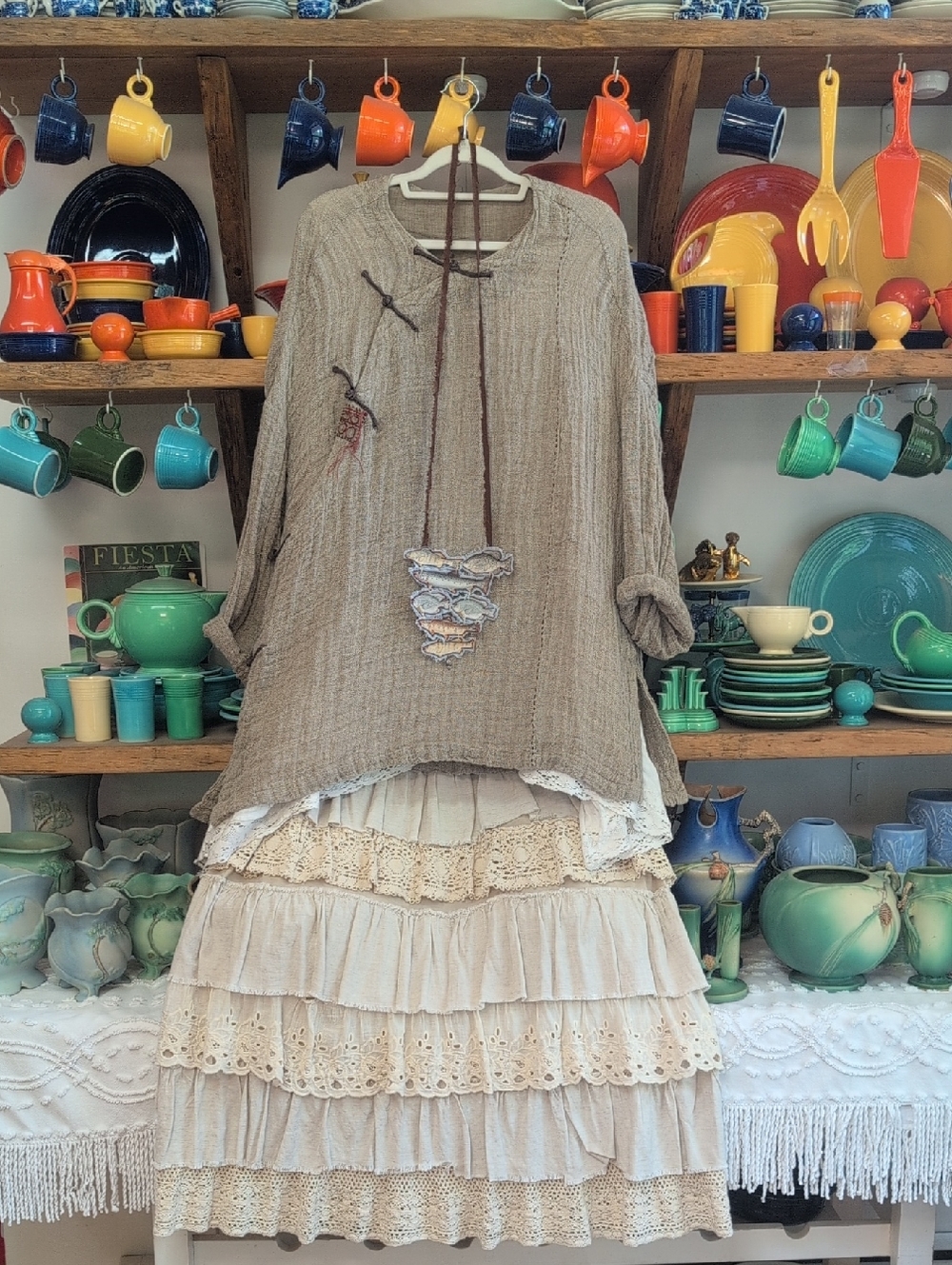 "NWTO"JADED GYPSY Layers Of Love Skirt